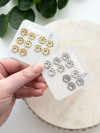 Paw Prints | Add-On Stud Packs (5 pair)