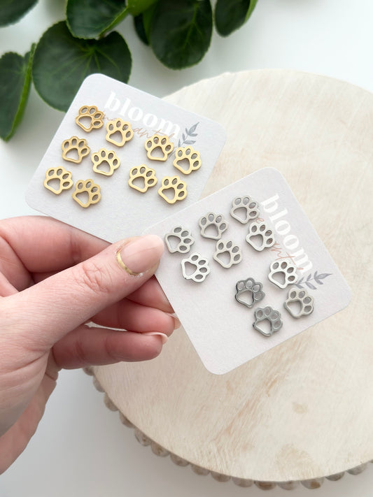 Paw Prints | Add-On Stud Packs (5 pair)