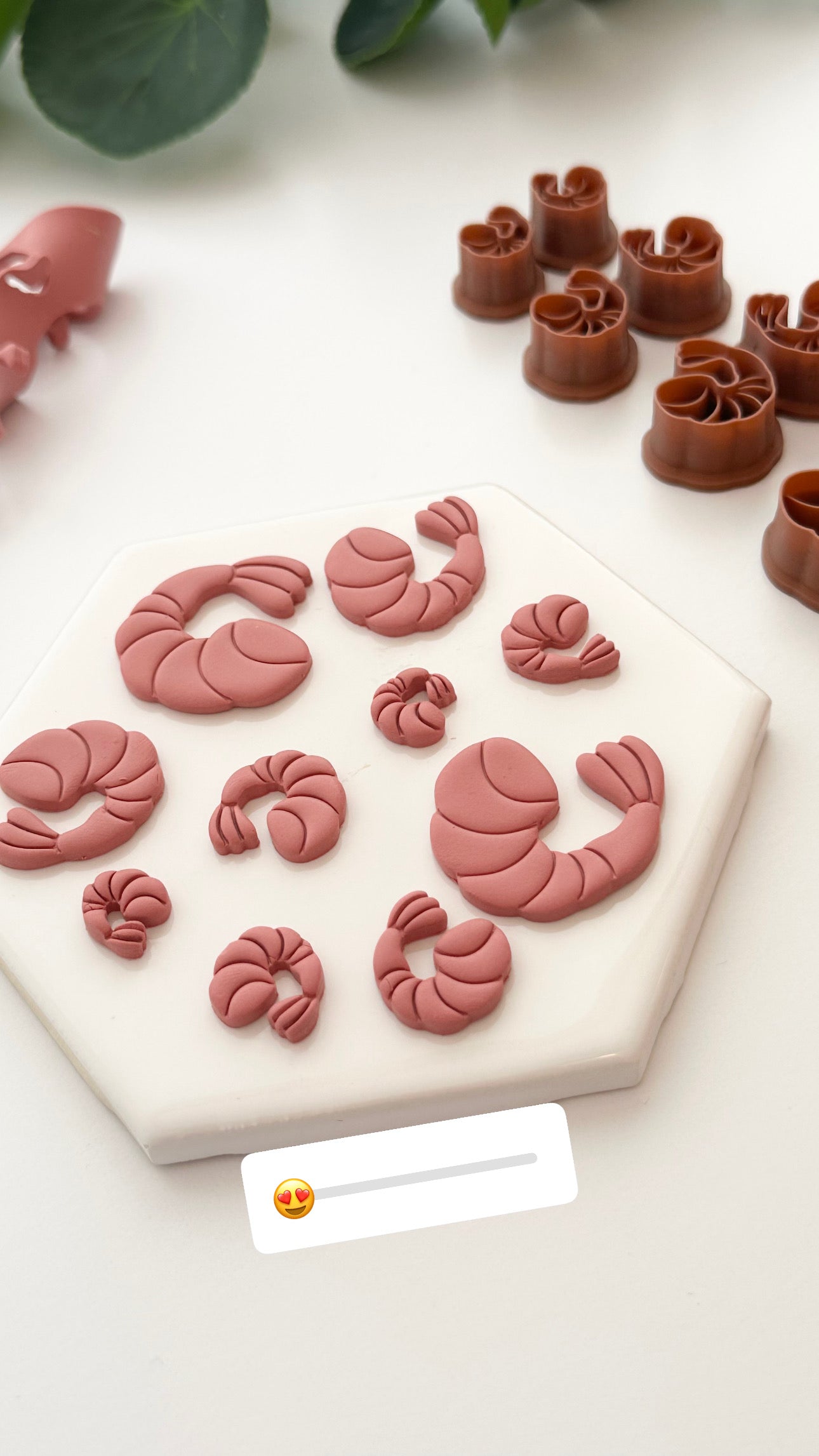 Shrimp (Mirror Set) | Polymer Clay Cutter
