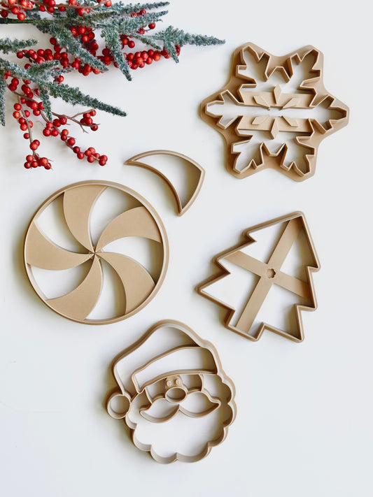 Christmas Trinket Dish Cutters | Polymer Clay Cutter
