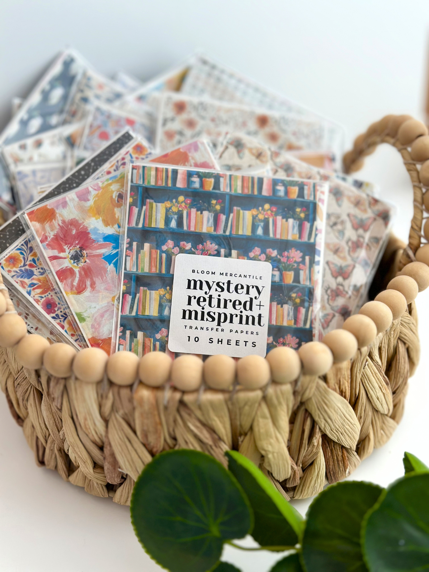 Mystery Retired + Misprint Transfer Paper Bundle - 10 Sheets | Image Transfer Paper