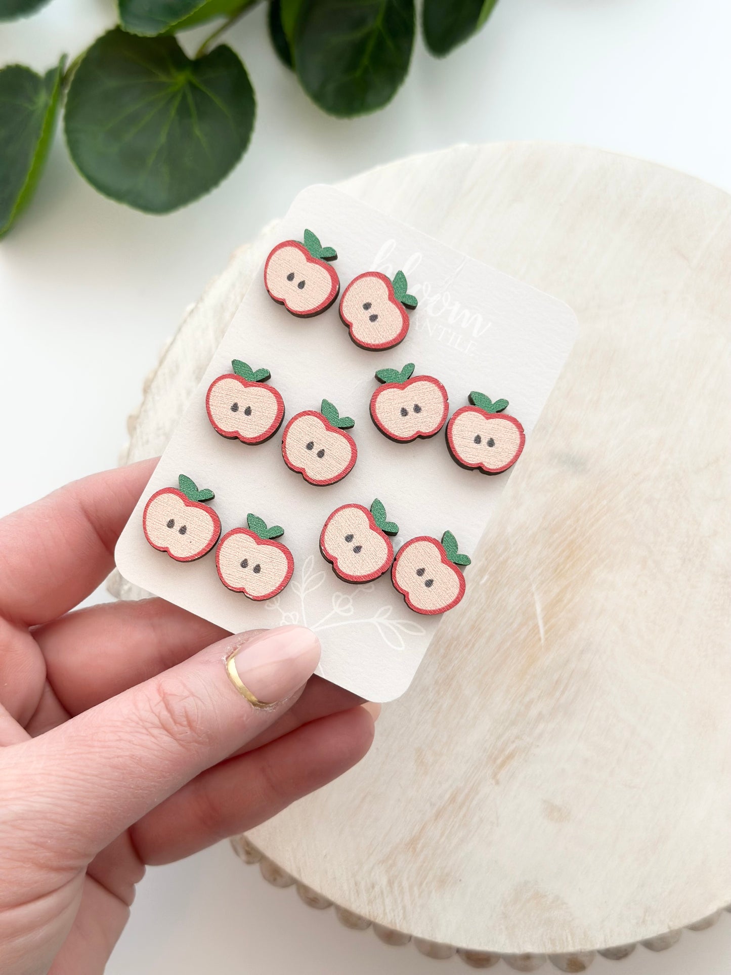 Wooden Apples | Add-On Stud Packs (5 pair)