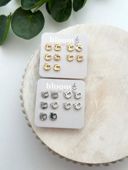 Heart Apples | Add-On Stud Packs (5 pair)