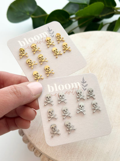 Skull and Cross Bones | Add-On Stud Packs (5 pair)