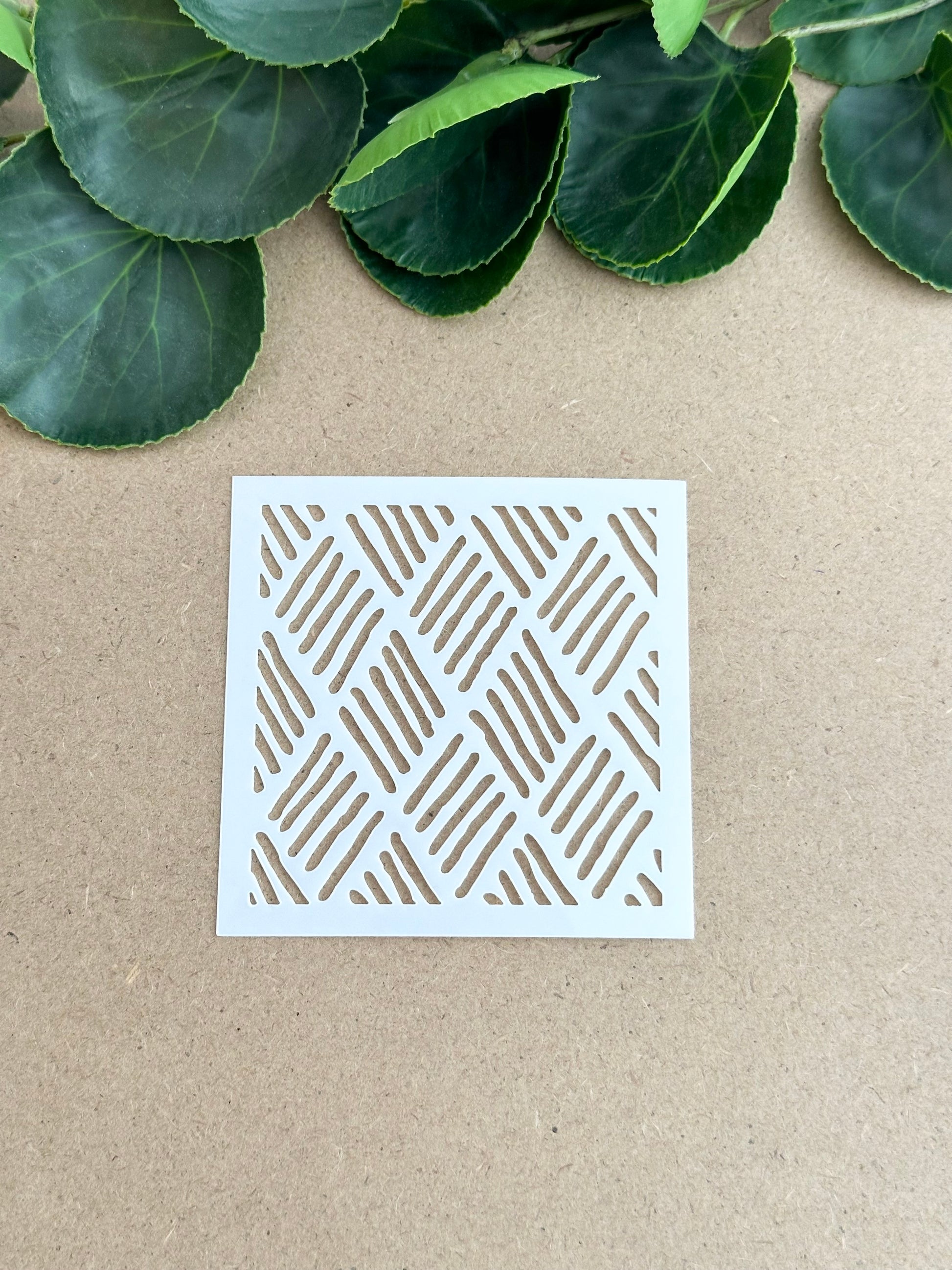 Organic Dashed Diamond Grid - Mini Stencil | Clay Stencil – Bloom ...