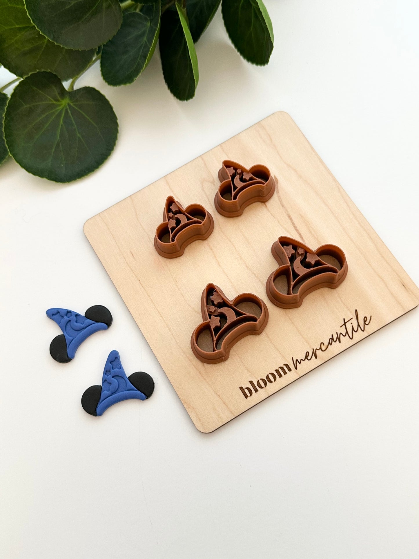 Magical Sorcerer Hat with Mouse Ears (Mirror Set) | Polymer Clay Cutter