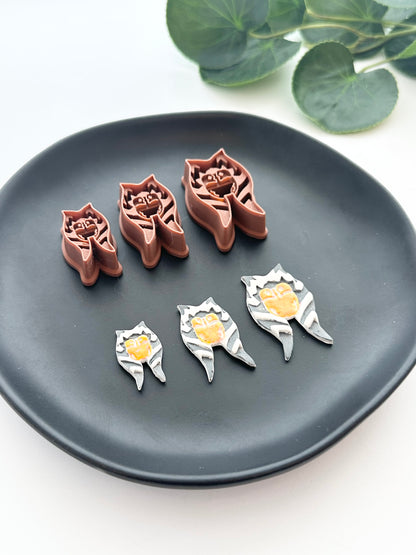 White Saber Fighter | Polymer Clay Cutter