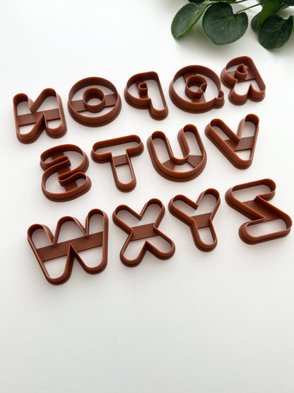 Fridge Magnet Letters N-Z | Polymer Clay Cutter