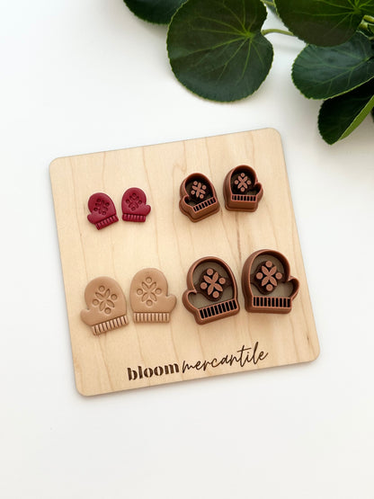 Scandi Folk Mitten (Mirror Set) | Polymer Clay Cutter