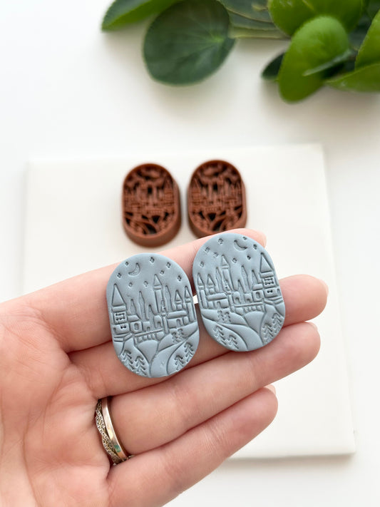 Magic Wizarding School Scene (Mirror Set) | Polymer Clay Cutter