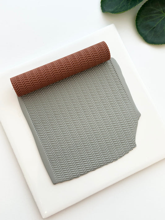 Herringbone | Polymer Clay Texture Roller
