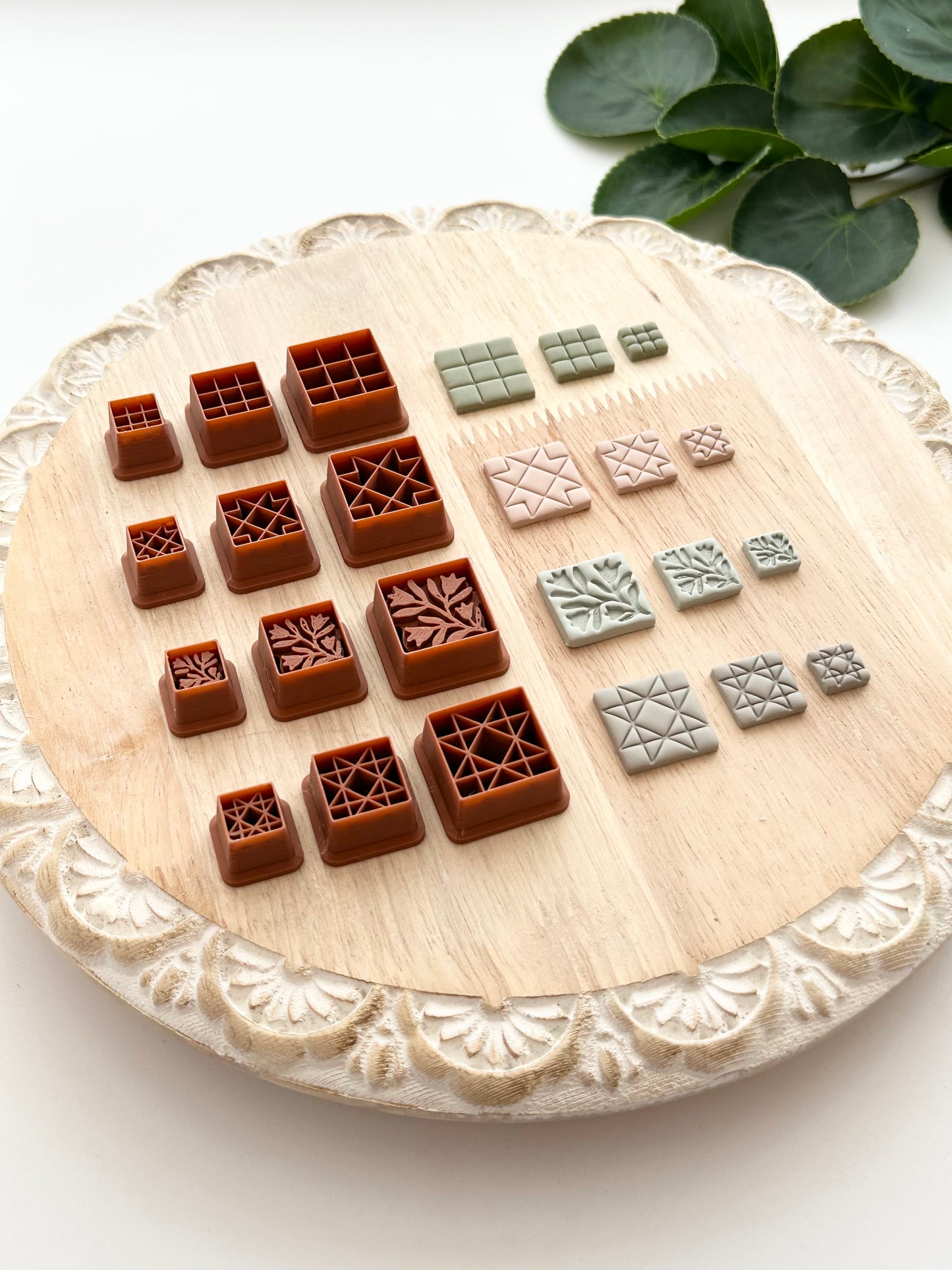 Patchwork Quilt Squares | Polymer Clay Cutter