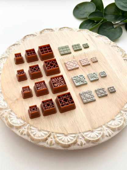 Patchwork Quilt Squares | Polymer Clay Cutter