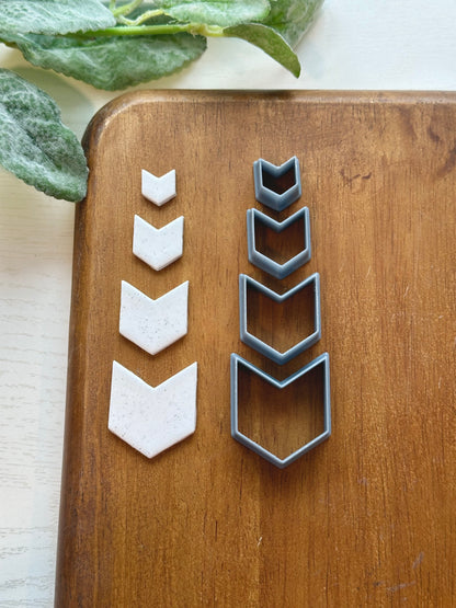 Wide Chevron | Polymer Clay Cutter