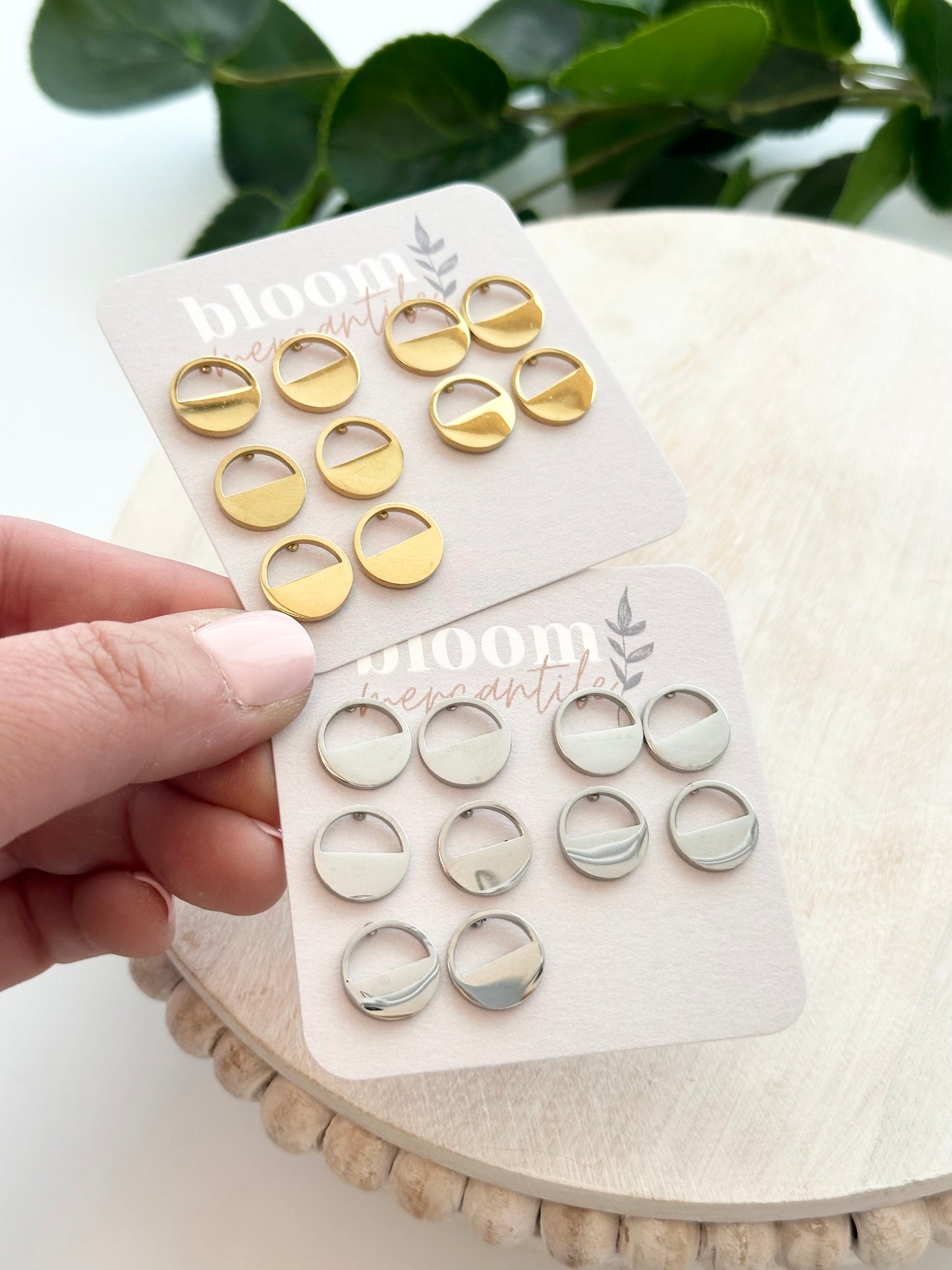 Divided Half Open Circles | Add-On Stud Packs (5 pair)