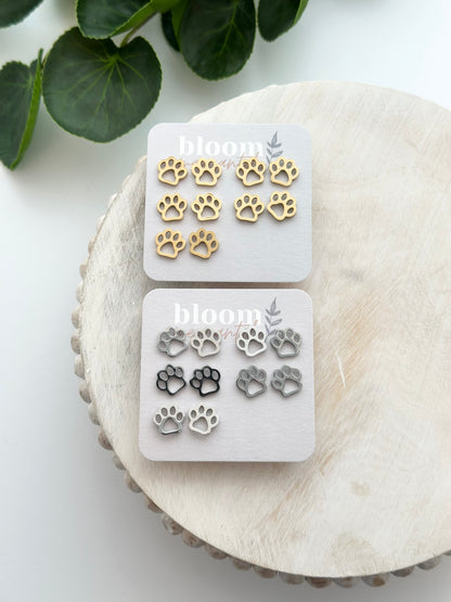Paw Prints | Add-On Stud Packs (5 pair)