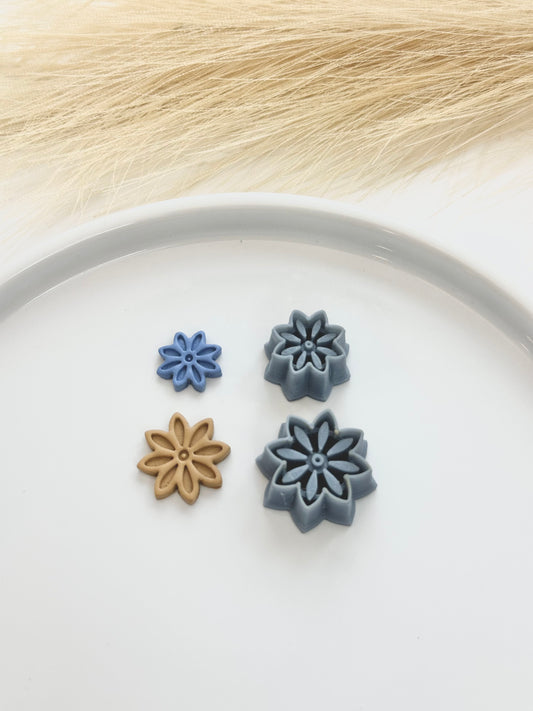 Pointed Folk Flower | Polymer Clay Cutter