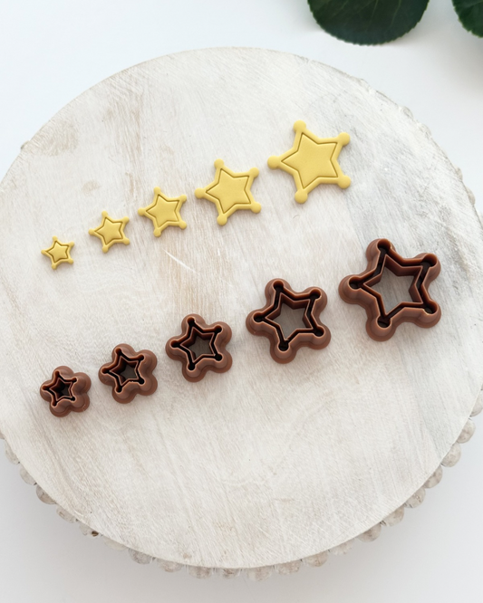 Sheriff Star Badge | Polymer Clay Cutter