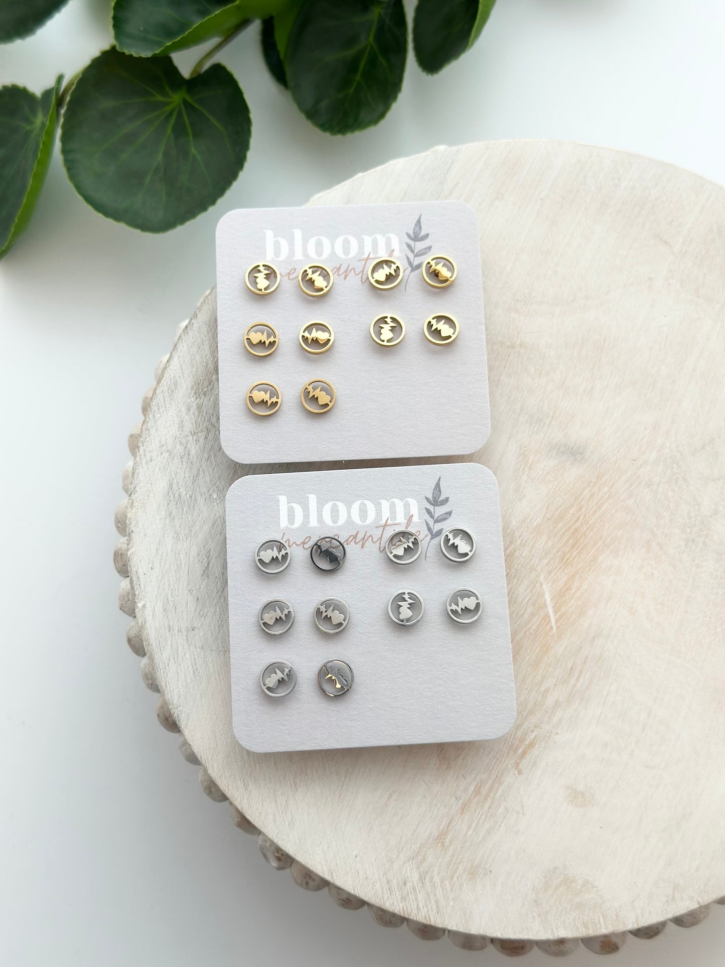 Circled Mini Heart Rhythm | Add-On Stud Packs (5 pair)