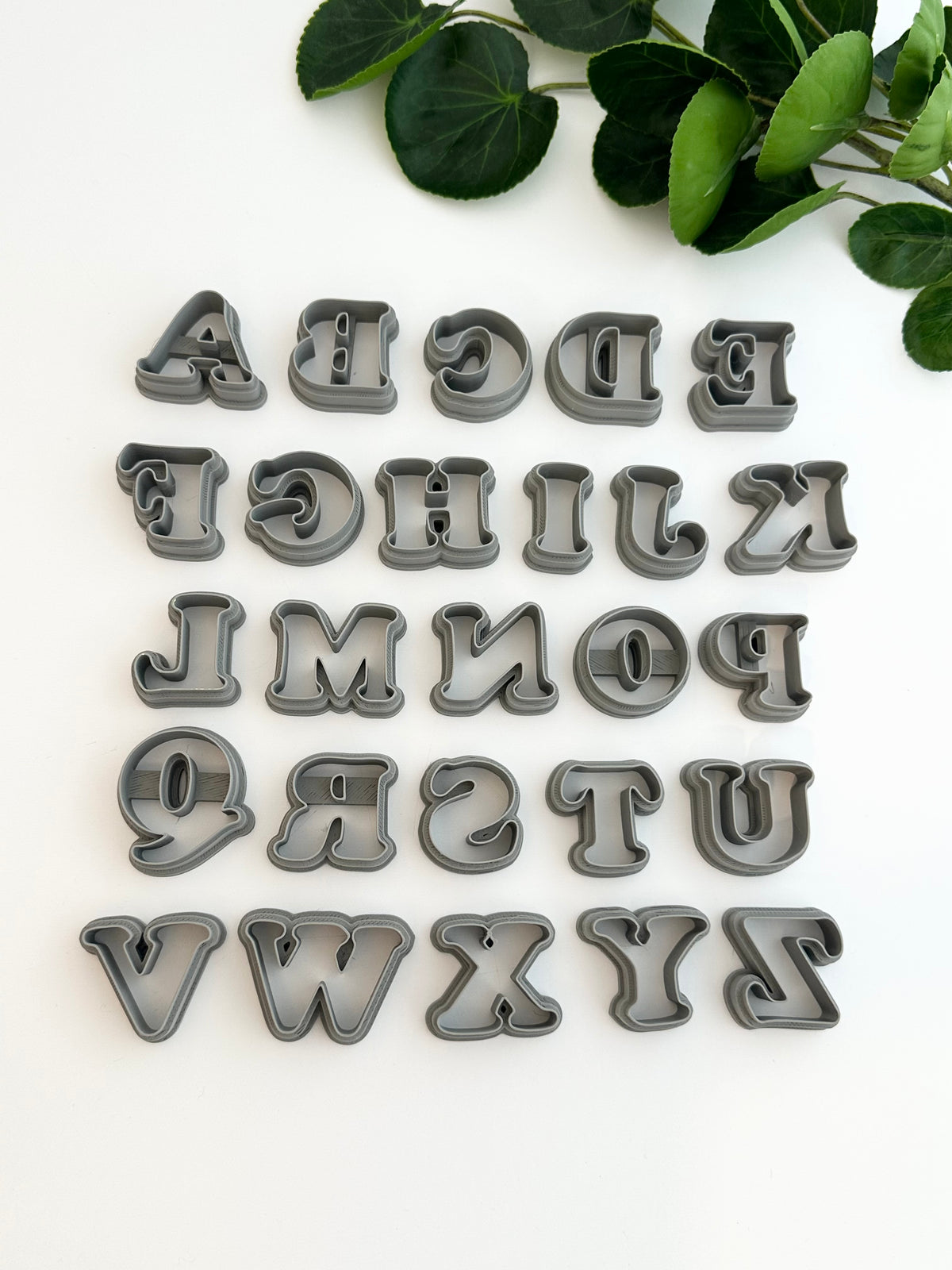 Plastic Bumpy Letters Bubble Letters | Polymer Clay Cutter – Bloom Mercantile