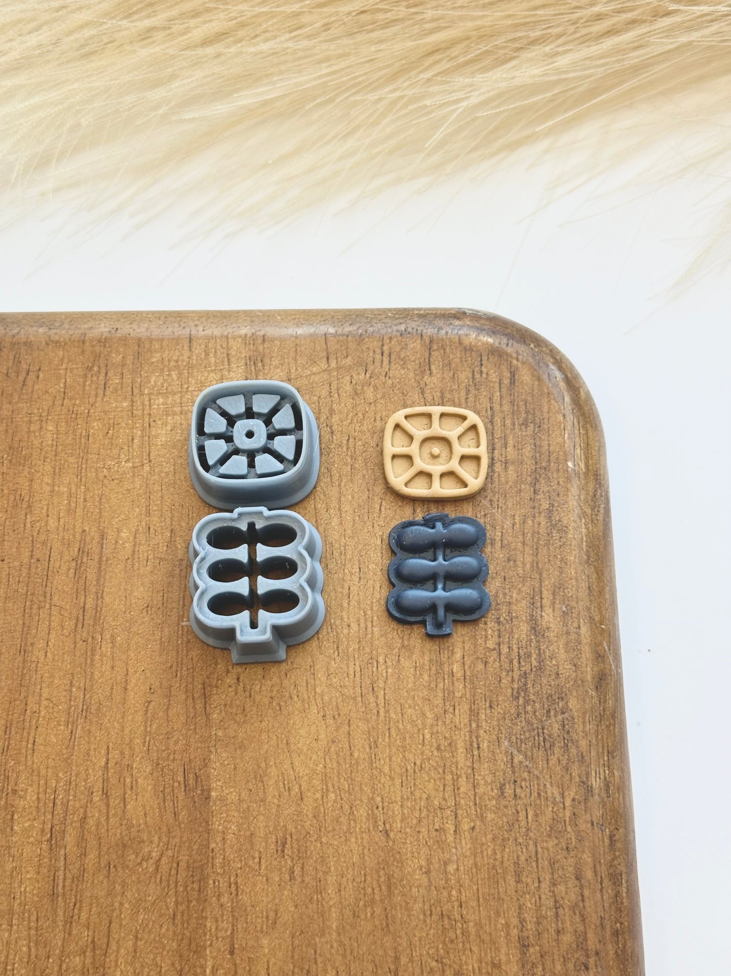 Folk Flower & Stem Set | Polymer Clay Cutter