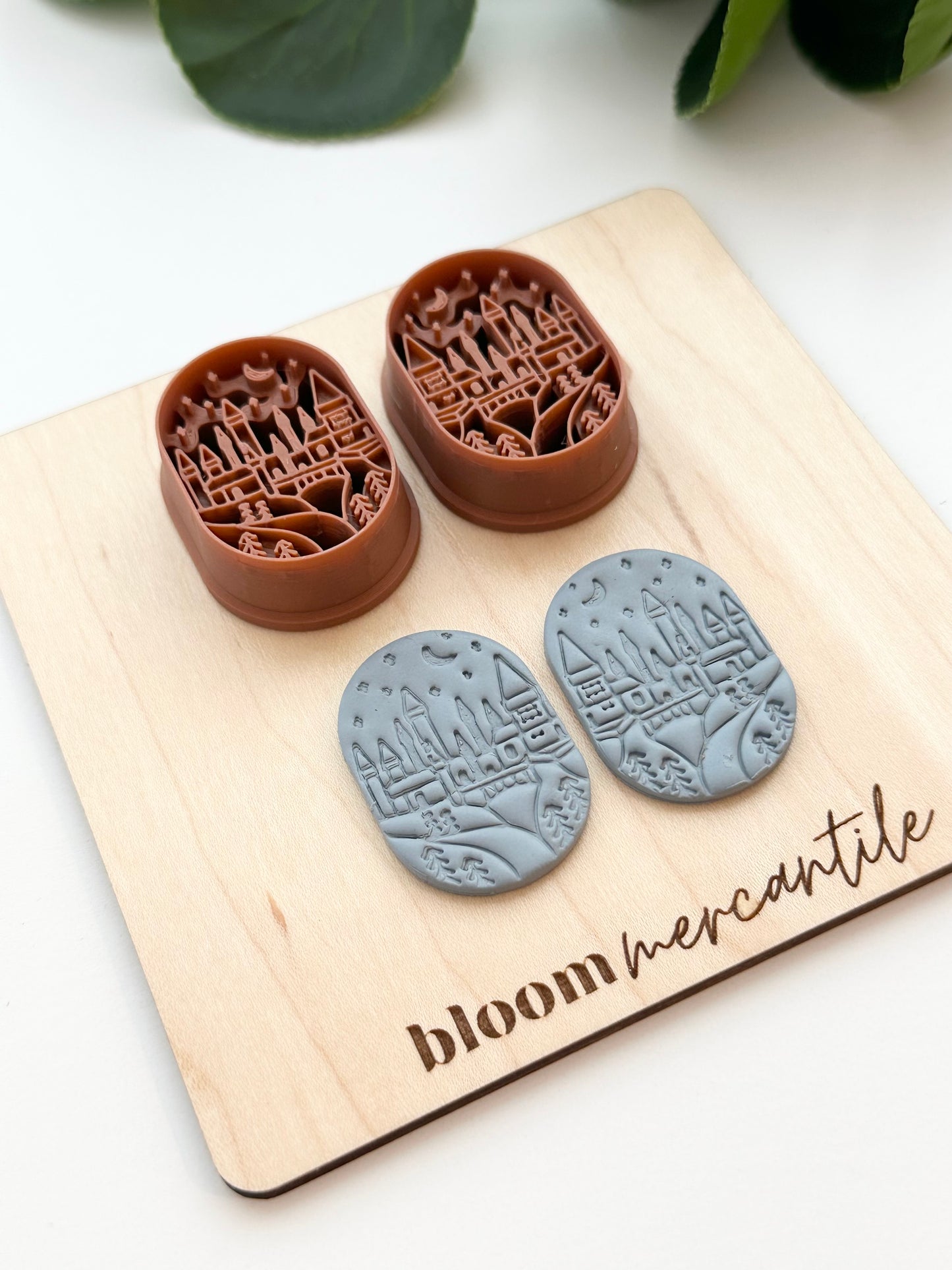 Magic Wizarding School Scene (Mirror Set) | Polymer Clay Cutter