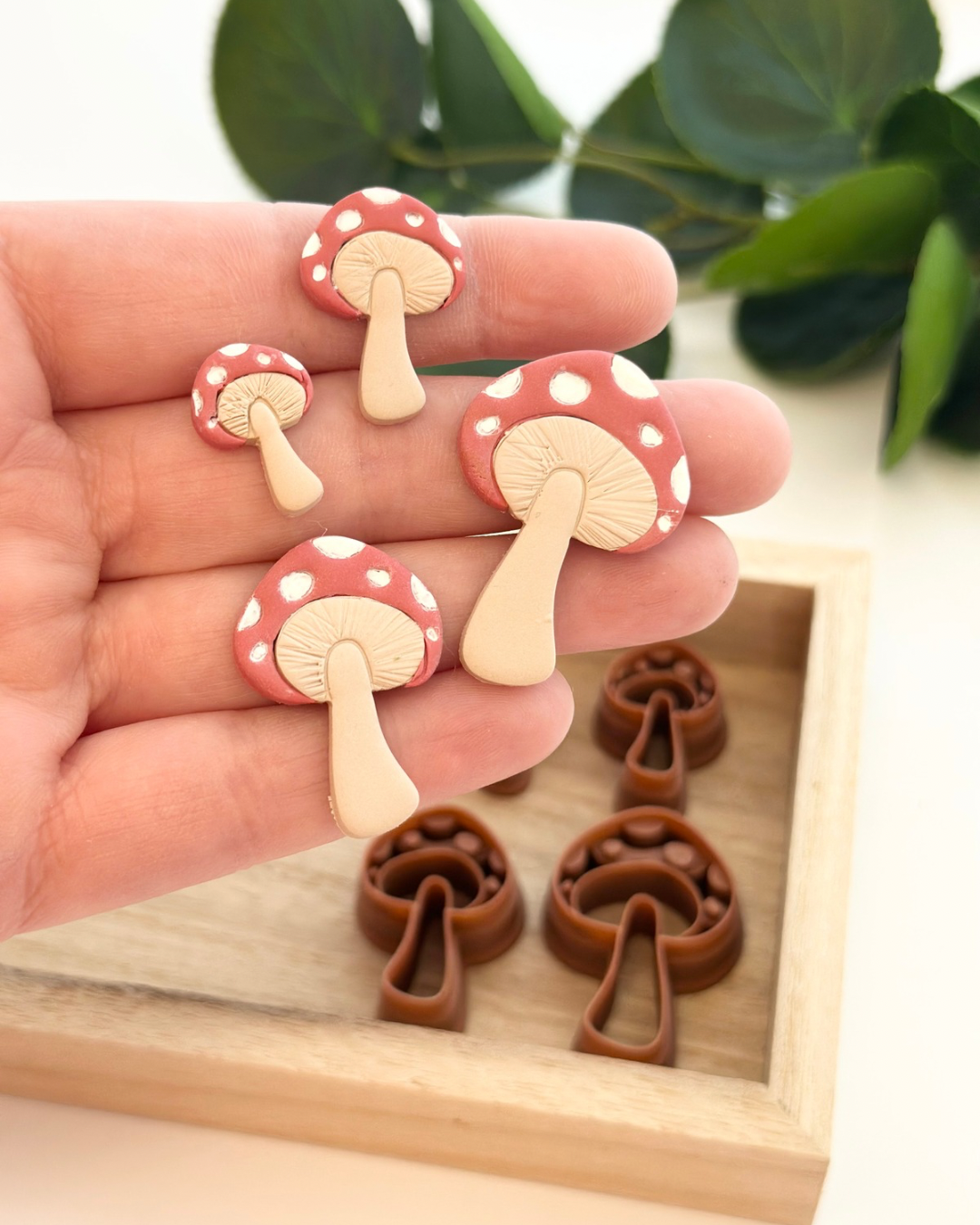 Embossed Boho Mushroom | Polymer Clay Cutter