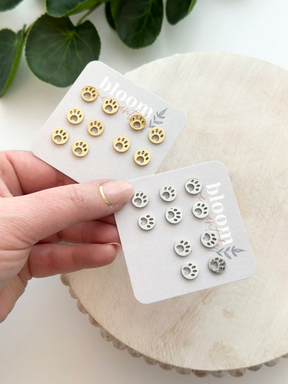 Circle Paw Print Cutouts | Add-On Stud Packs (5 pair)