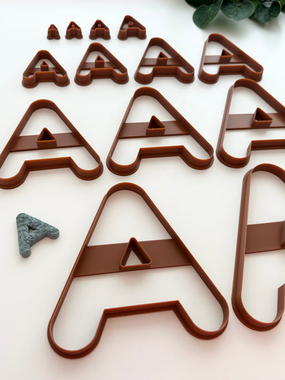 Fridge Magnet Letters N-Z | Polymer Clay Cutter