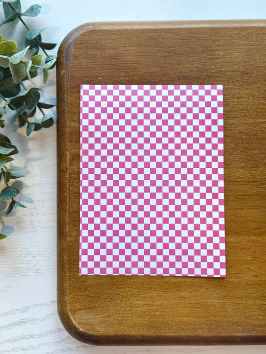 Hot Pink Checkerboard | ML20 | Image Transfer Paper