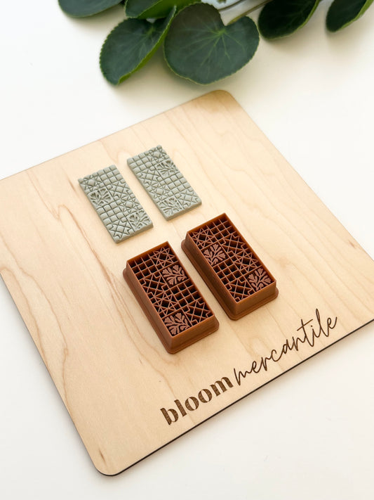 Patchwork Quilt (Mirror Set) | Polymer Clay Cutter