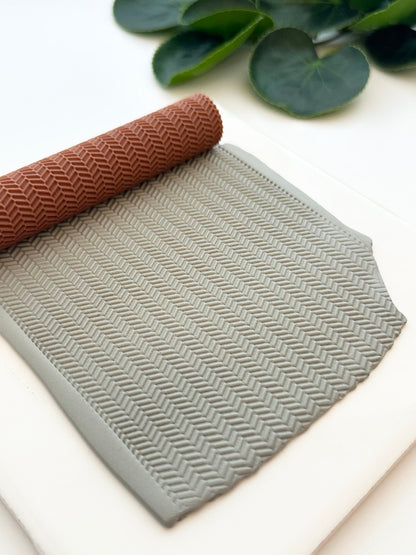 Herringbone | Polymer Clay Texture Roller