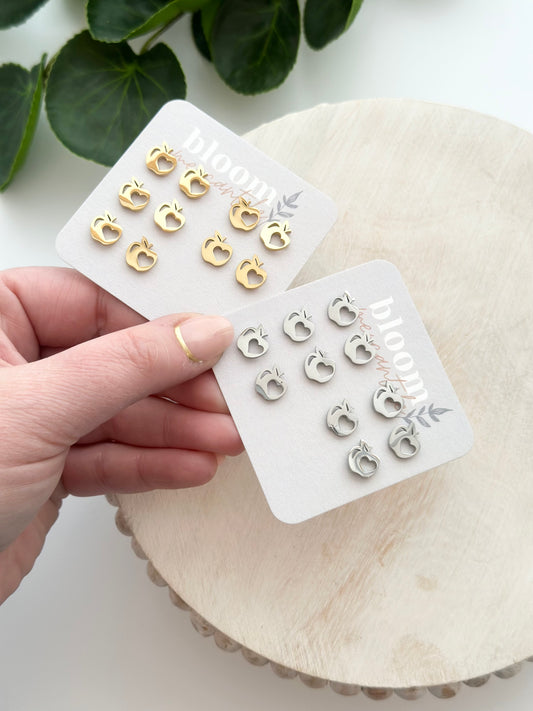 Heart Apples | Add-On Stud Packs (5 pair)