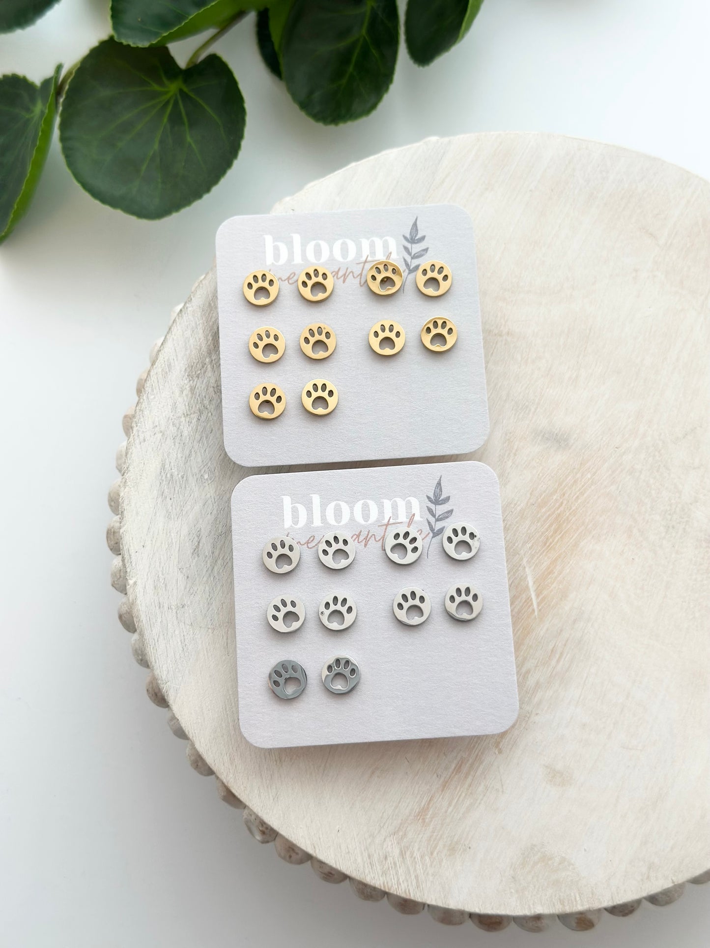 Circle Paw Print Cutouts | Add-On Stud Packs (5 pair)