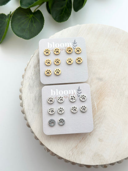 Circle Paw Print Cutouts | Add-On Stud Packs (5 pair)