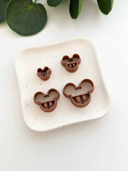 Mouse Head with Dots | Polymer Clay Cutter