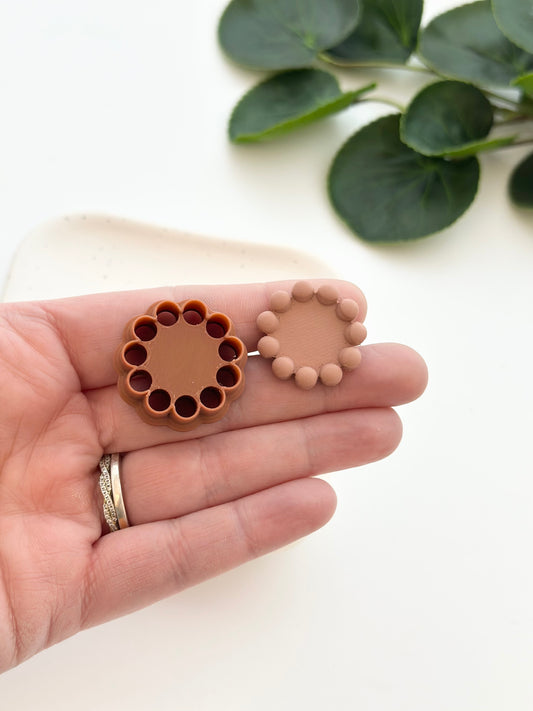 Debossed Bubble Frame - Circle | Polymer Clay Cutter
