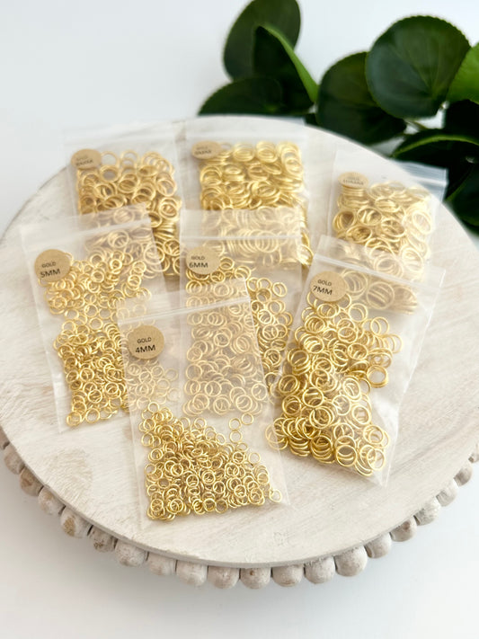 Gold Jump Rings - 200pc