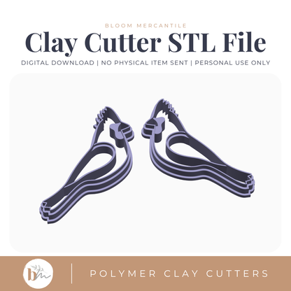 Cardinal Mirror Set - 4 Sizes | Digital STL File | Polymer Clay Tools & Cutters