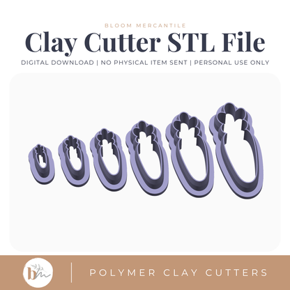 Carrot - 6 Sizes | Digital STL File | Polymer Clay Tools & Cutters