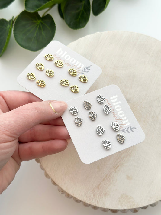 Floral Lotus | Add-On Stud Packs (5 pair)
