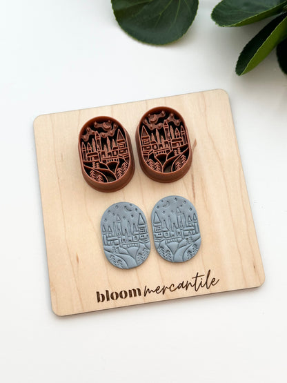Magic Wizarding School Scene (Mirror Set) | Polymer Clay Cutter