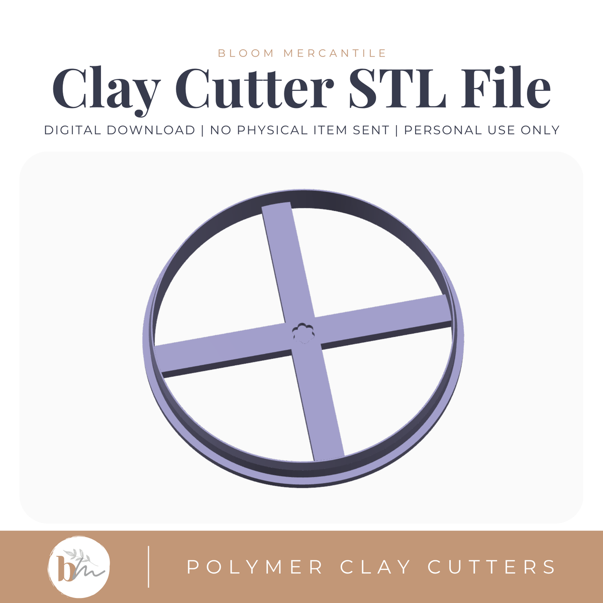 Trinket Dish - Circle | Digital STL File | Polymer Clay Tools & Cutters
