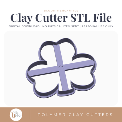 Trinket Dish - Clover | Digital STL File | Polymer Clay Tools & Cutters