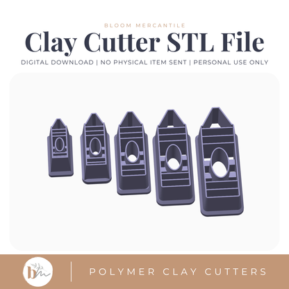 Crayon - 5 Sizes | Digital STL File | Polymer Clay Tools & Cutters