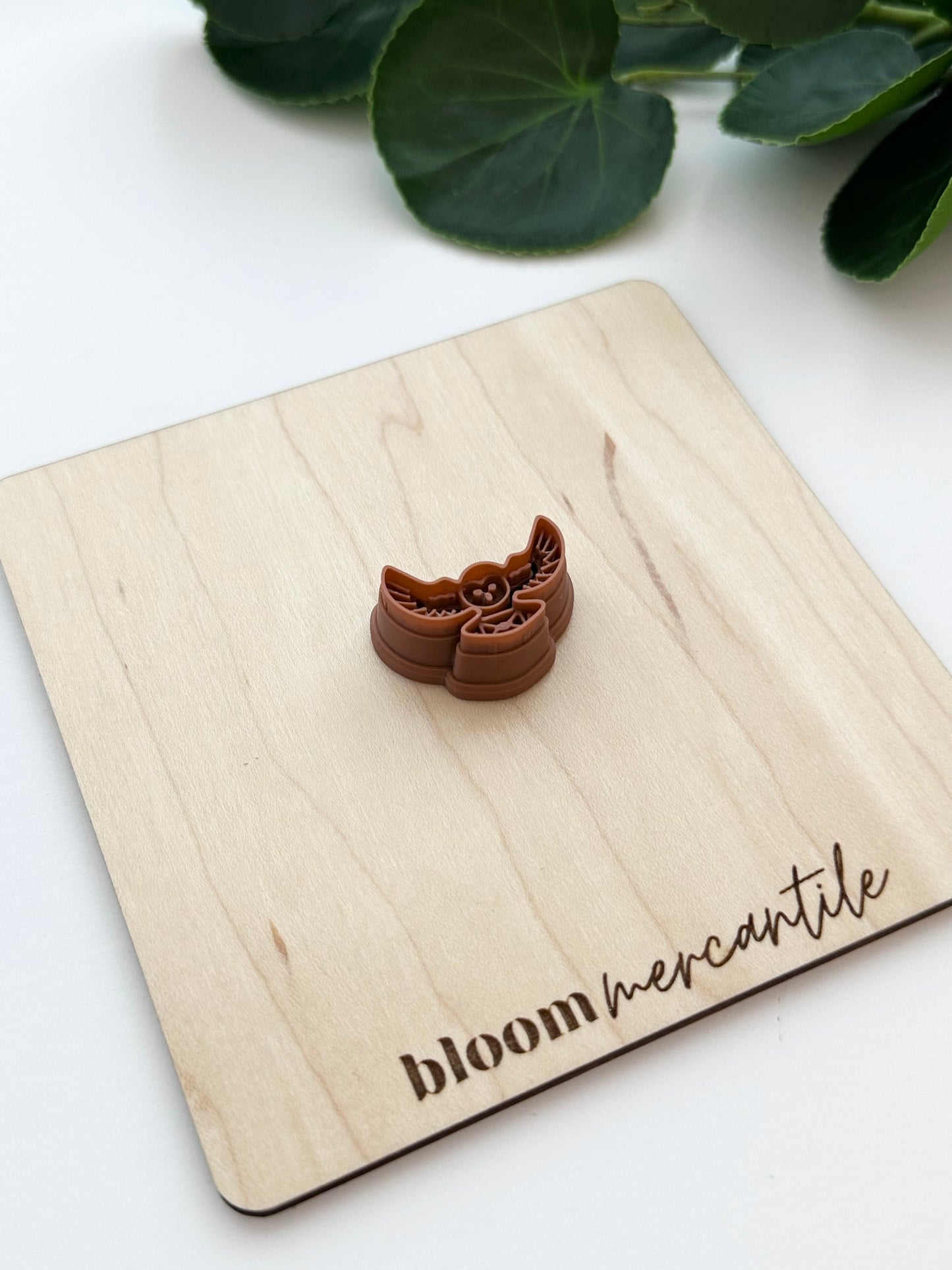 Owl with Letter | Polymer Clay Cutter