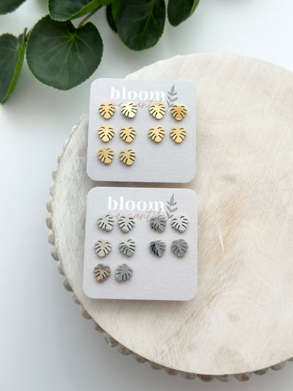 Monstera Leaf | Add-On Stud Packs (5 pair)