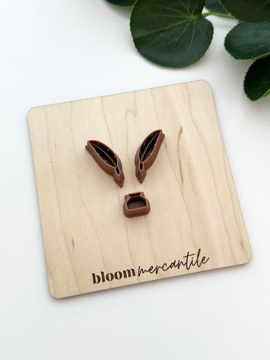 Quill & Ink Pot (Mirror Set - 3pc) | Polymer Clay Cutter