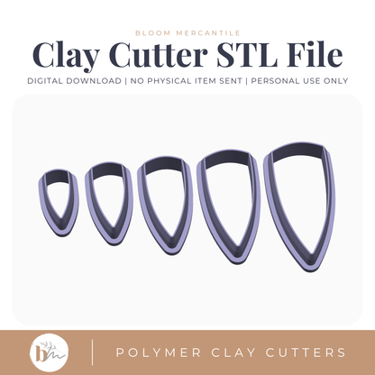 Dagger - 5 Sizes | Digital STL File | Polymer Clay Tools & Cutters