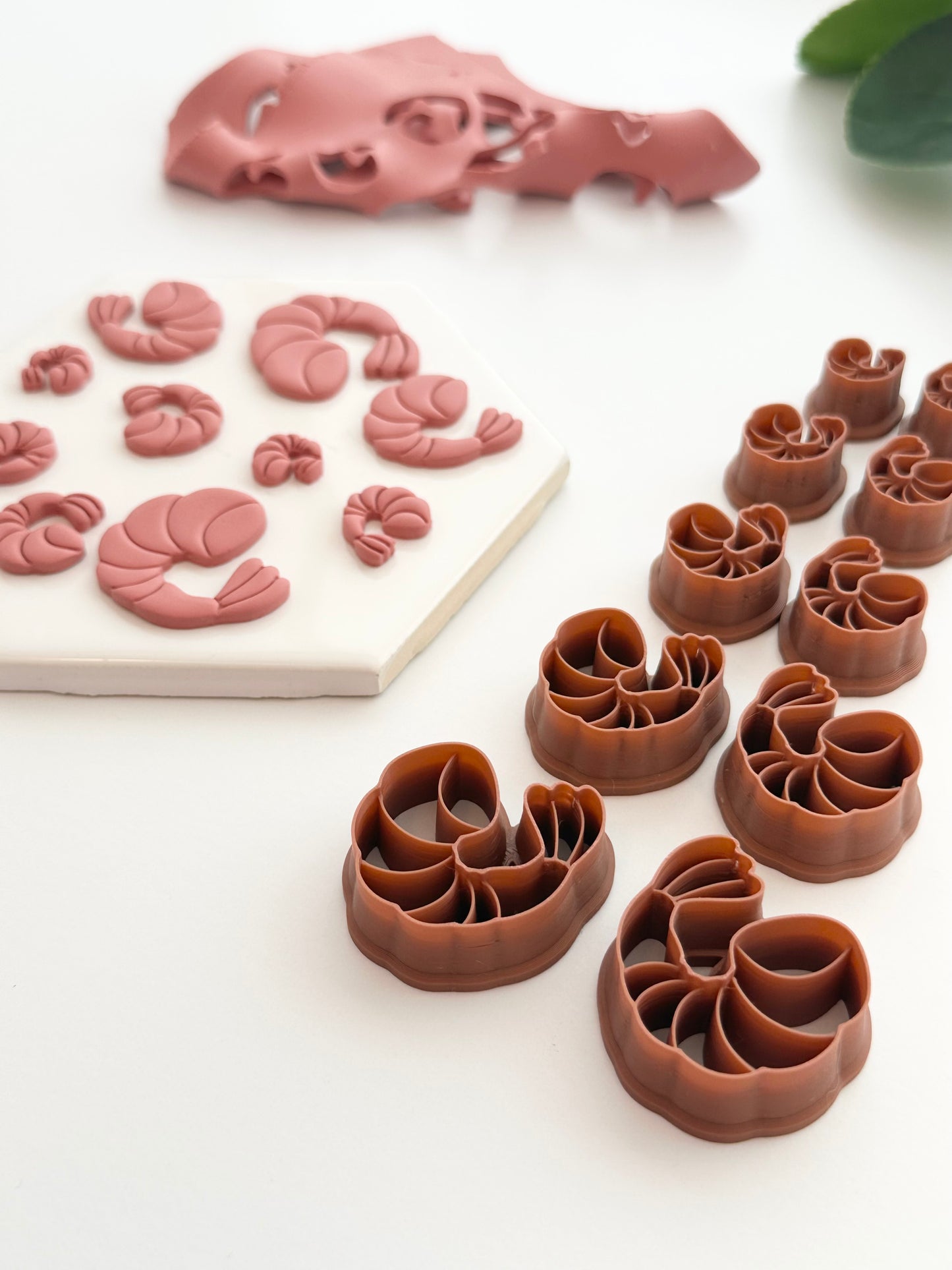 Shrimp (Mirror Set) | Polymer Clay Cutter
